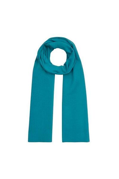 ipekevi Turquoise Plain Cotton Shawl