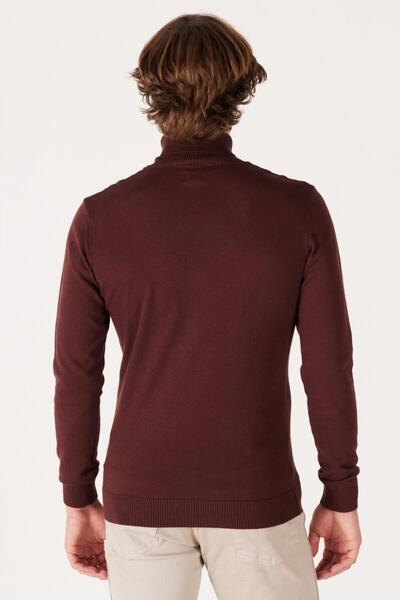 WRANGLER Turtleneck Red Men's 100% Cotton Sweater W8D42PH45