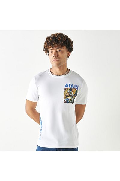 SP Characters Atari Print Crew Neck T-shirt with Short Sleeves