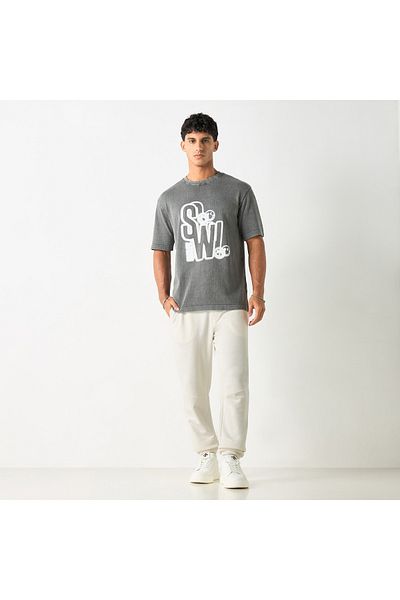 SP Characters SmileyWorld Print T-shirt with Short Sleeves
