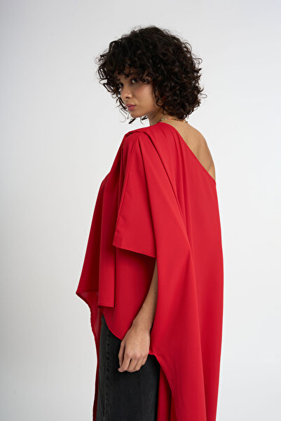 HANIQA Bluză asimetrică cu un singur umăr pentru femei |   3228