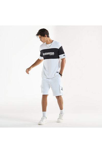 FAV Starter Logo Print T-shirt with Short Sleeves and Crew Neck