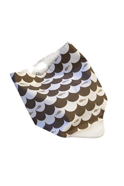 Babyjem Baveta BabyJem tip bandana cu jucarie dentitie (Culoare: Maro)