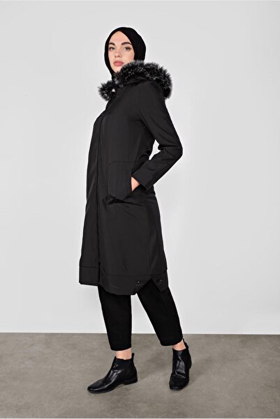 TRENDTESETTÜR 2004 Model Sheepskin Hooded Coat