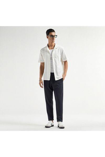 FAV Textured Regular Fit Pants with Flexi Waist and Pockets