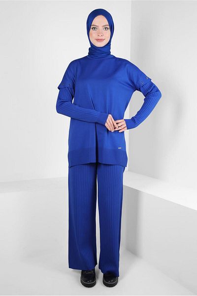 Alvina PANTALONI Tricotaj Costum 44084