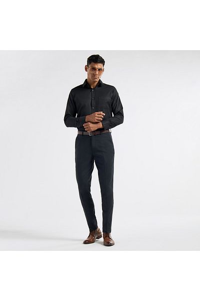 FAV Slim Fit Flexi Waist Trousers with Pockets and Button Closure
