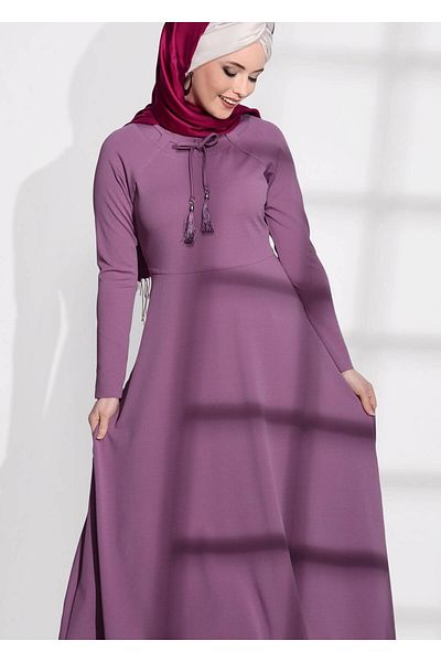 TRENDTESETTÜR Women's Pink (Rose) t 2365 Asymmetrical Cut Long Tunic