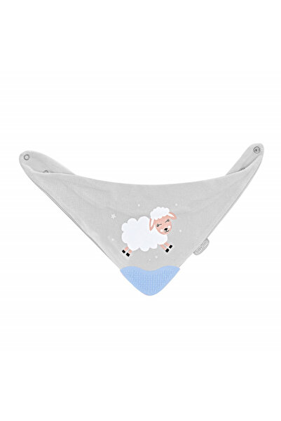 Evelise Baveta triunghi cu accesoriu dentitie BabyJem Cowboy Bib (Culoare: Bleu)