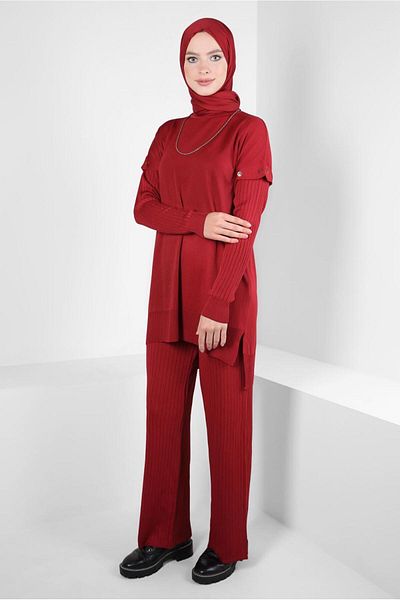 Alvina TROUSERS Knitwear Suit 44084