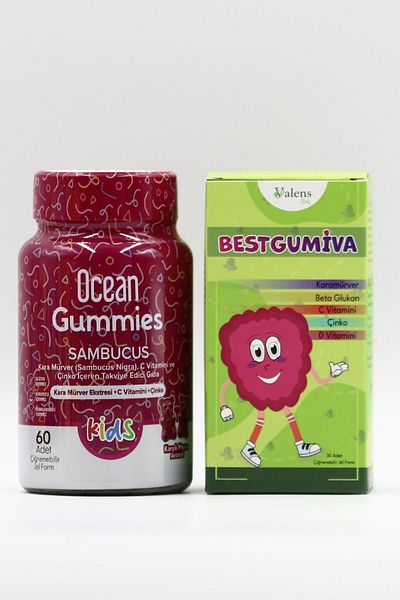 Ocean Gummies Sambucus Bestgumiva Chewing Form Vitamin Set