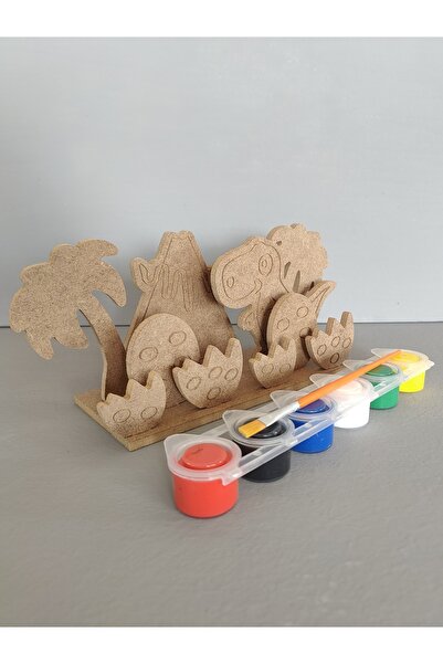 şimşek hobi tasarım 11 Parça Ormanlar Alemi Dinazor Boyama Seti, Okul Öncesi ...