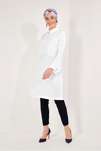 TRENDTESETTÜR Flounce Long Tunic - t 03281