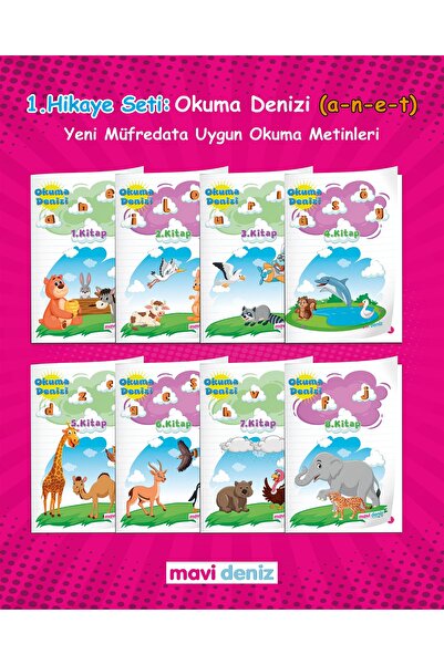 Mavi Deniz Yayınları Mavi Deniz 2025 1. Sınıf Minik Kuş Maviş 3 Lü Hikaye Set...