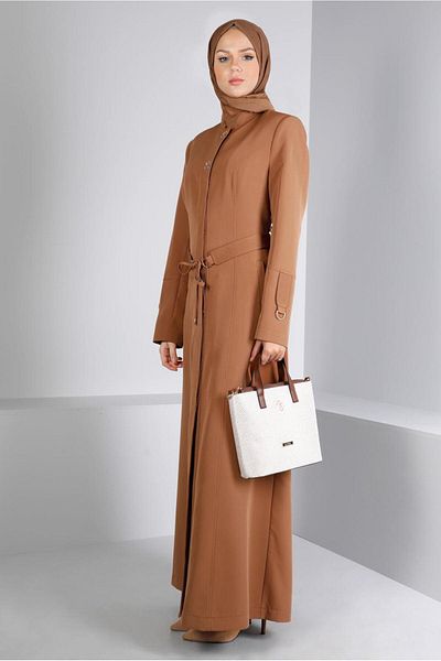 Alvina Judge Collar Belted Overcoat 10654
