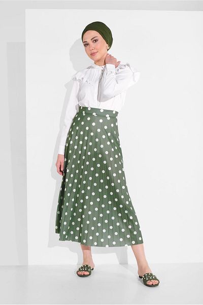TRENDTESETTÜR Γυναικεία Εκρού (MINT-CREAM) Πουά Φούστα 9161