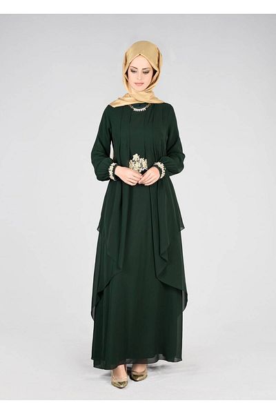 TRENDTESETTÜR T 64525 Fy Collection - Rochie de seara cu detaliu Guipure