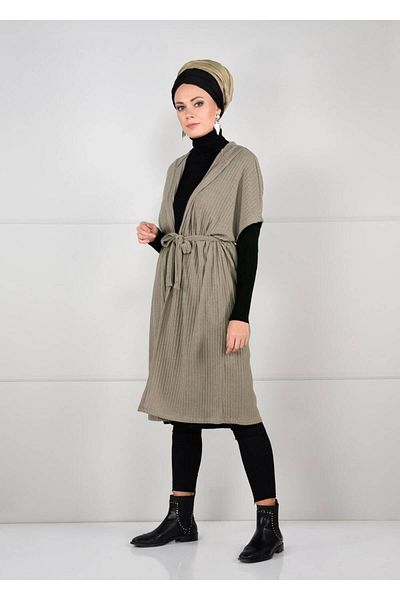 TRENDTESETTÜR Γυναικεία Ζακέτα με μανίκια βάτραχος βιζόν 71251