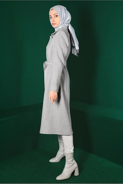 Alvina Belted Stamp Coat 90315