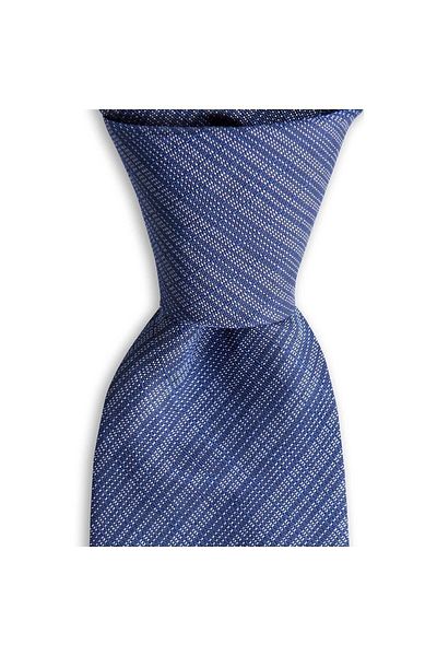 1001 Kravat Navy Blue Patterned 8 cm Wide Silk Tie for Men