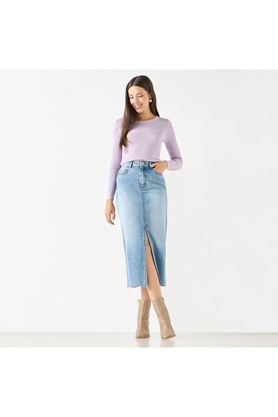 2Xtremz Textured Sweater with Round Neck and Long Sleeves
