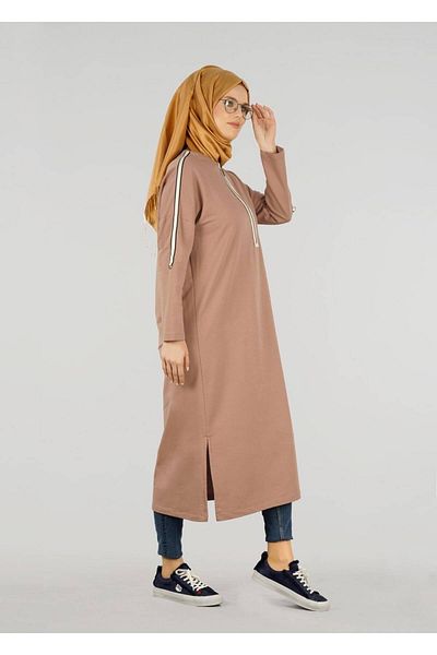 TRENDTESETTÜR Tunica Hijab din bumbac pieptănat T 56015 Allday pentru femei