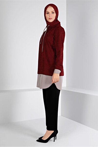 Alvina Βελούδινο τουνίκ σενίλ με κουμπί 43438