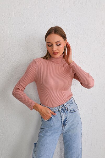 Jose Clothing Women's Raglan Sleeve Extra Soft Textured Long Sleeve Knitwear Sweater