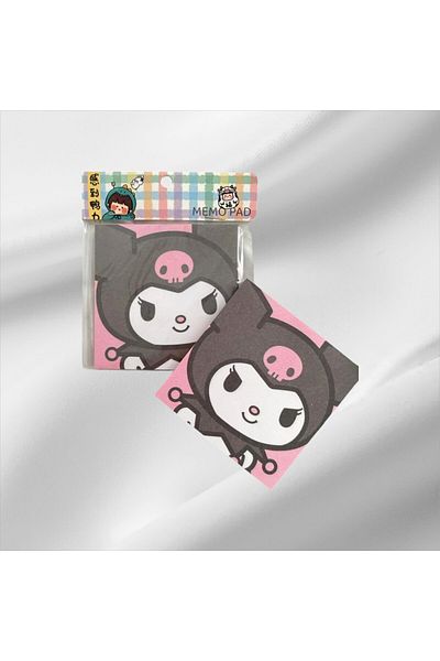 Mansura Kuromi Kawaii Memo Pad Square Notepad Memo Pad