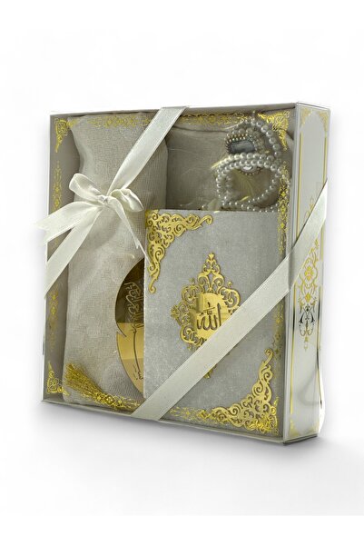 İPEK NEŞRİYAT İPEK HEDİYELİK Quran Pearl Prayer Beads and Bookmark Prayer Rug...