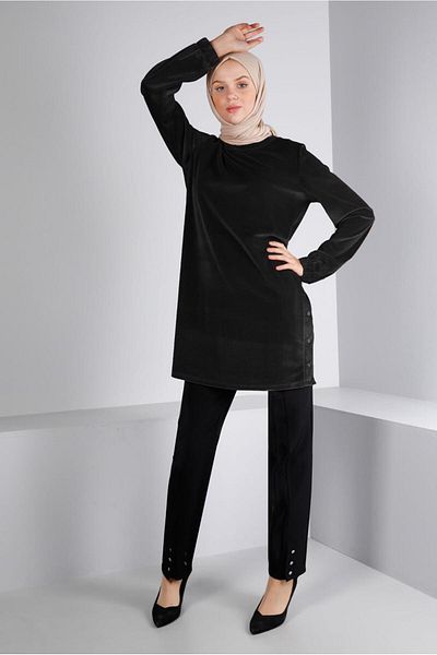 Alvina VELVET TUNIC WITH ELASTIC HANDLE 43447