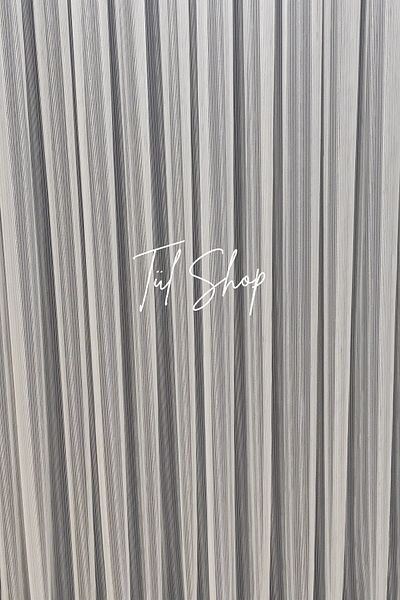 evihtiyaclarim by IOC New Season Does Not Want Iron Modern Silver Drop Model 1/2 Sparse Pleated Tulle Curtain
