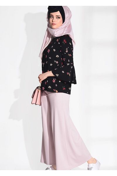 TRENDTESETTÜR Γυναικείο παντελόνι Loose Cut 652 - Πούδρα