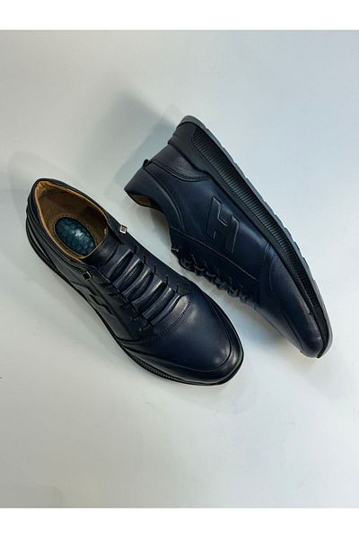 Greyybull Shoes Sport pentru bărbați din piele albastru