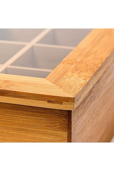 Transformacion Tea Bag Box Wooden Shake Tea Organizer Coffee Sugar Accessory Box 721846