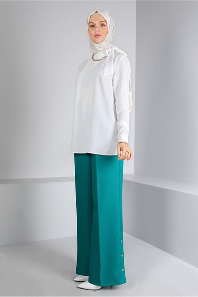 Alvina TIE-DETAIL CREPE BLUZ 43381