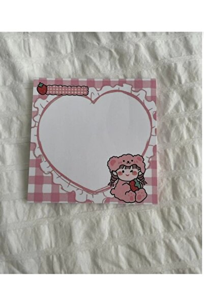 Mansura Strawberry Girl Memo Pad Square Notepad