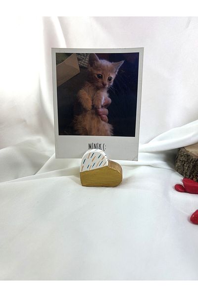 Melouro Gold Heart Note Holder, Photo and Card Holder, Note Holder Wedding Name Holder