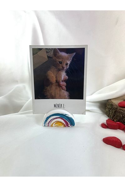 Melouro Colorful Rainbow Note Holder, Photo and Card Holder, Note Holder Wedding Name Holder
