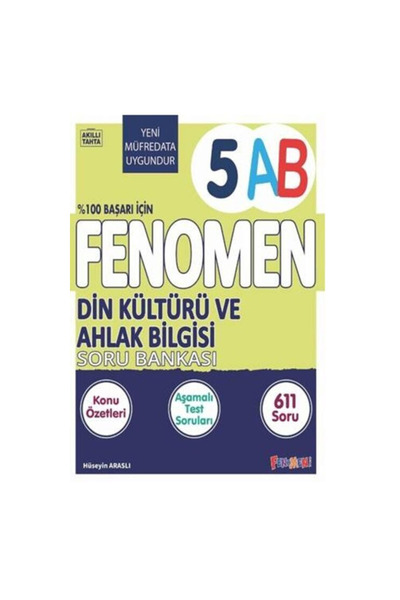 Fenomen Yayıncılık Fenomen 5 AB Din Kültürü ve Ahlak Bilgisi Soru Bankası (Gü...