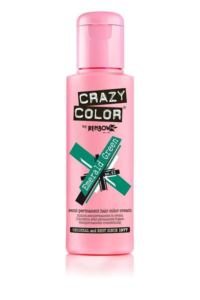Crazy Color كريم أخضر زمردي رقم 53 | 100 مل