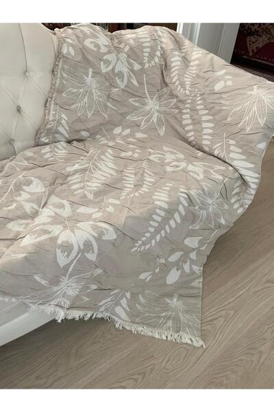 Lara Model Battal Yatak Örtüsü 250 X 250 Püskül Detaylı