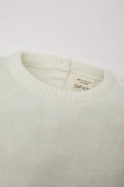 DeFacto Crew Neck Basic Plain Knitwear Sweater
