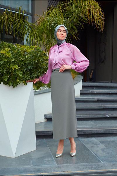 Alvina BELTED STRAIGHT CUT SKIRT 60408