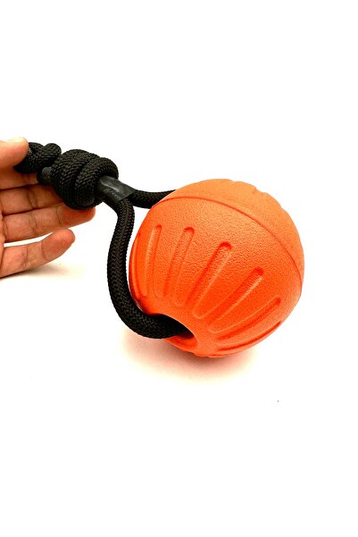 Tasma Market Suda Batmaz Tutma Kulplu Köpek Eğitim Topu Oyuncağı 9cm