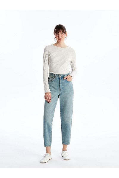 LC Waikiki Lcwaikiki Basic Crew Neck Solid Long Sleeve Women's Body