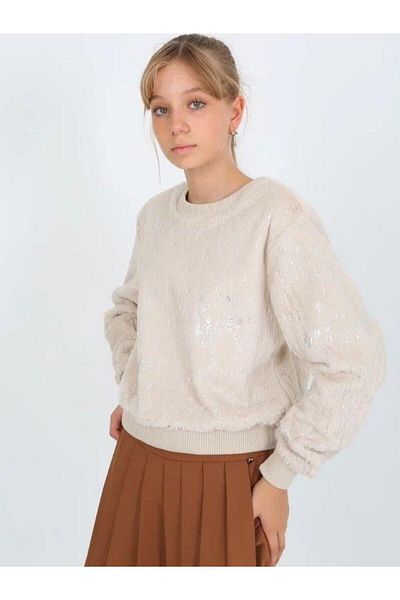 Marions Girl's Plush Sparkle Sweater