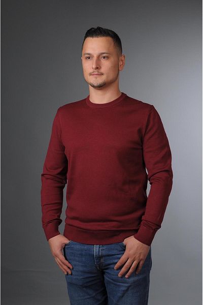 YMA TRİKO Men's Crew Neck Basic Cotton Knitwear Sweater