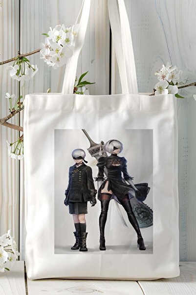 ART HEDİYE Τσάντα ώμου με στάμπα παιχνιδιών nier Automata μοντέλο 2