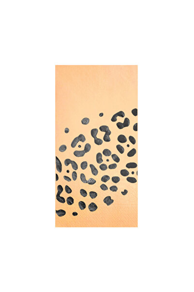 Story 33X33 cm Anthracite Gray Foil Leopard Safari Party Patterned 16-Piece 1...